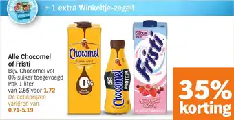 Albert Heijn Alle Chocomel of Fristi aanbieding