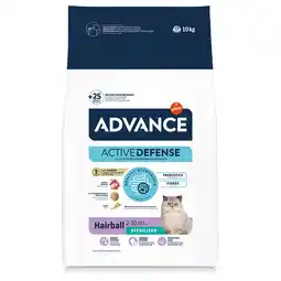 Zooplus 15 kg + 3 kg of 12 kg + 2 kg gratis! Advance droogvoer voor katten 10 kg - Sterilized Hairball aanbieding