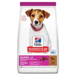 Zooplus Dubbelpak: 2x 1,5kg Hill`s Science Plan Puppy Klein & Mini Lam & Rijst droog hondenvoer aanbieding