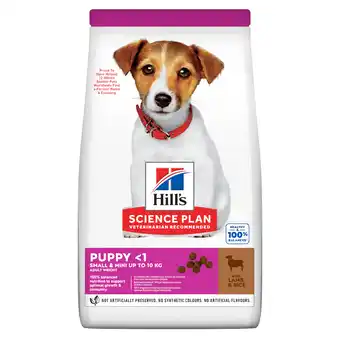Zooplus Dubbelpak: 2x 1,5kg Hill`s Science Plan Puppy Klein & Mini Lam & Rijst droog hondenvoer aanbieding