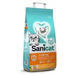 Zooplus 20% Korting! Sanicat kattenbakvulling 6L/ 8L/ 10L of 12L - Vanille & Mandarijn 2 x 8 l aanbieding