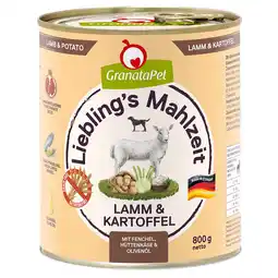 Zooplus 6 x 800 g GranataPet Lievelingsmaaltijd aanbieding
