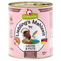 Zooplus 6 x 800 g GranataPet Lievelingsmaaltijd aanbieding