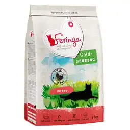 Zooplus 3x3kg Adult Koudgeperst Kalkoen Feringa Kattenvoer aanbieding