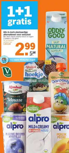Albert Heijn Alle A-merk plantaardige alternatieven voor eetzuivel aanbieding