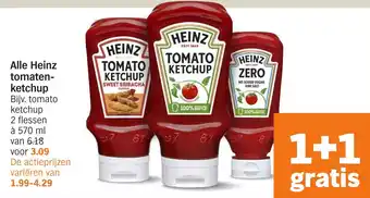 Albert Heijn Alle Heinz tomatenketchup aanbieding
