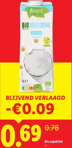 Lidl Bio sojadrink aanbieding