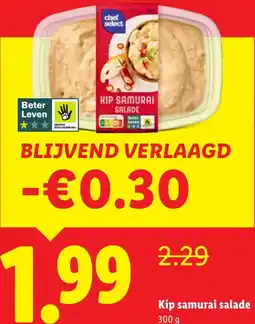 Lidl Kip samurai salade aanbieding