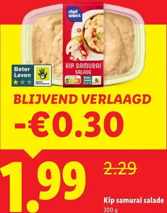 Lidl Kip samurai salade aanbieding