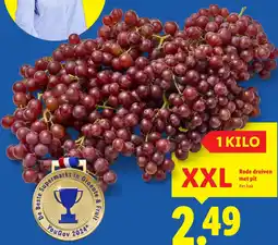 Lidl Rode druiven met pit aanbieding