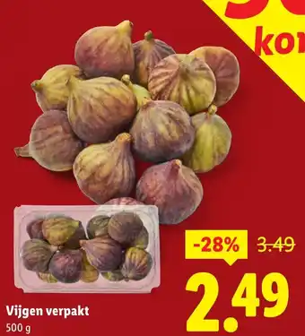 Lidl Vijgen verpakt aanbieding