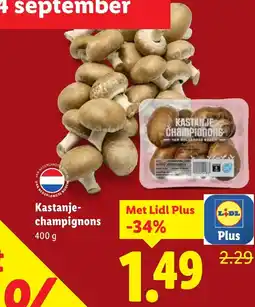 Lidl Kastanjechampignons aanbieding