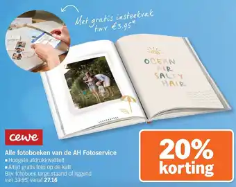 Albert Heijn Alle fotoboeken van de AH Fotoservice aanbieding