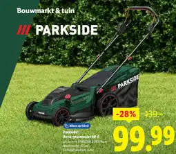 Lidl Parkside Accu-grasmaaier 40 V aanbieding