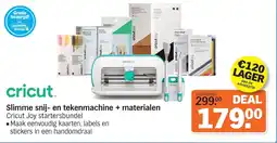 Albert Heijn Cricut Slimme snij en tekenmachine + materialen aanbieding