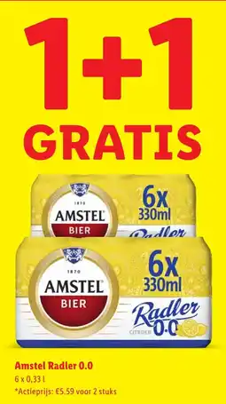 Lidl Amstel Radler 0.0 aanbieding