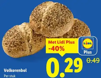 Lidl Volkorenbol aanbieding