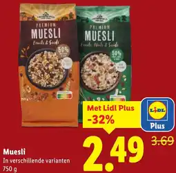 Lidl Muesli aanbieding