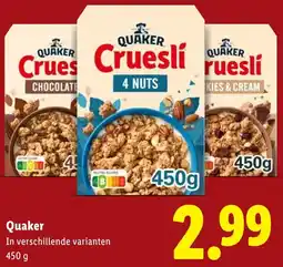 Lidl Quaker aanbieding