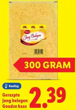 Lidl Geraspte jong belegen Goudse kaas aanbieding