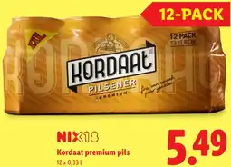 Lidl Kordaat premium pils aanbieding