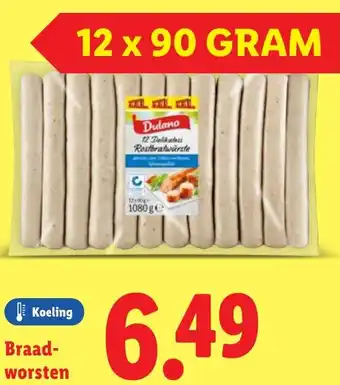 Lidl Braadworsten aanbieding