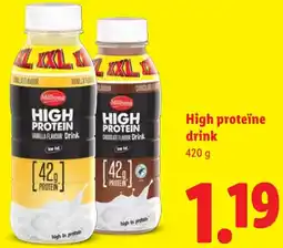Lidl High proteïne drink aanbieding
