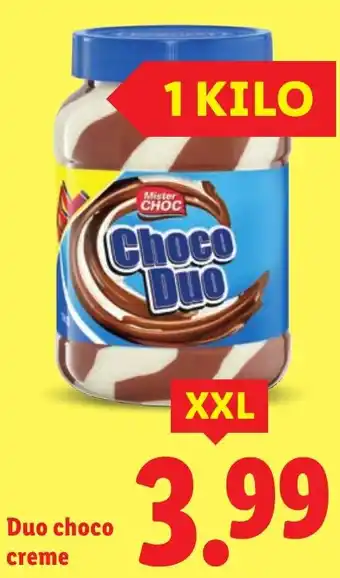 Lidl Duo choco creme aanbieding