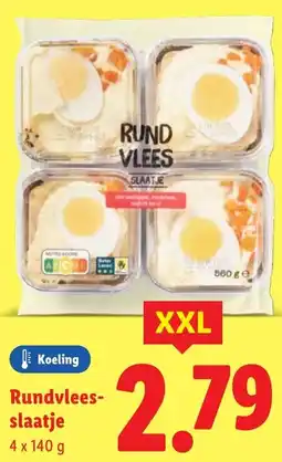 Lidl Rundvlees slaatje aanbieding