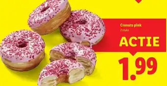 Lidl Cronuts pink aanbieding