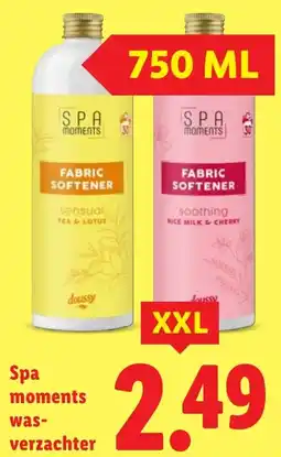 Lidl Spa moments wasverzachter aanbieding
