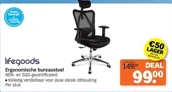 Albert Heijn Lifegoods Ergonomische bureaustoel aanbieding