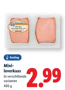 Lidl Mini-leverkaas aanbieding