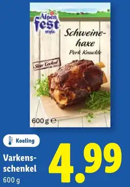 Lidl Varkensschenkel aanbieding