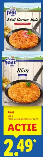 Lidl Rösti aanbieding