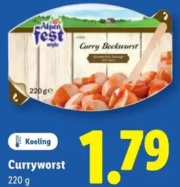 Lidl Curryworst aanbieding