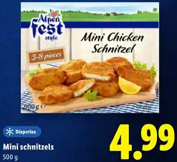 Lidl Mini schnitzels aanbieding