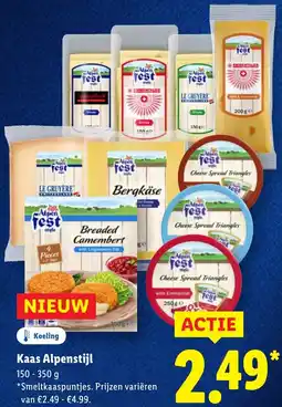 Lidl Kaas Alpenstijl aanbieding