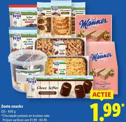 Lidl Zoete snacks aanbieding