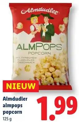 Lidl Almdudler almpops popcorn aanbieding