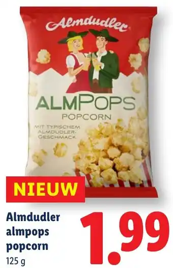 Lidl Almdudler almpops popcorn aanbieding