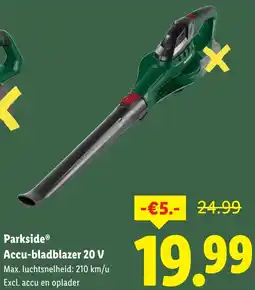 Lidl Parkside Accu-bladblazer 20 V aanbieding