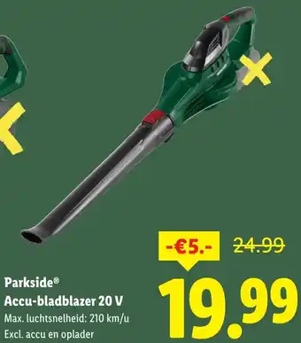 Lidl Parkside Accu-bladblazer 20 V aanbieding