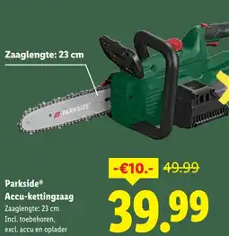 Lidl Parkside Accu-kettingzaag aanbieding