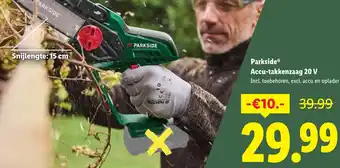 Lidl Parkside Accu-takkenzaag 20 V aanbieding