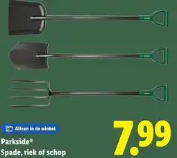 Lidl Parkside Spade, riek of schop aanbieding