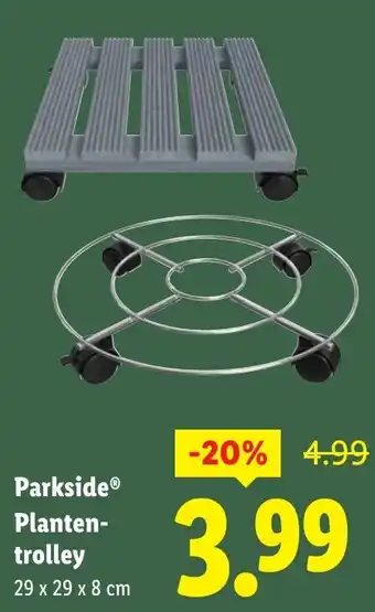Lidl Parkside Plantentrolley aanbieding