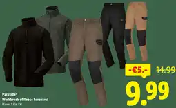 Lidl Parkside Werkbroek of fleece herentrui aanbieding