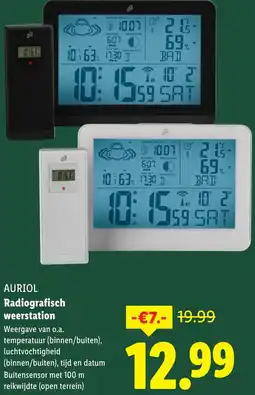 Lidl AURIOL Radiografisch weerstation aanbieding
