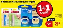 Kruidvat Blistex en Vaseline lipverzorging aanbieding